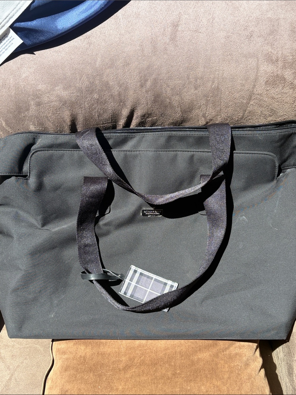 Burberry Black weekender Tote Bag - Classic Everyday Carry fragrance tote